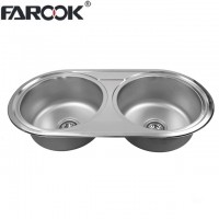 Double Round Bowl Kitchen Sink