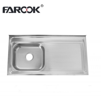 South America Single Steel Sinks with Single Tray