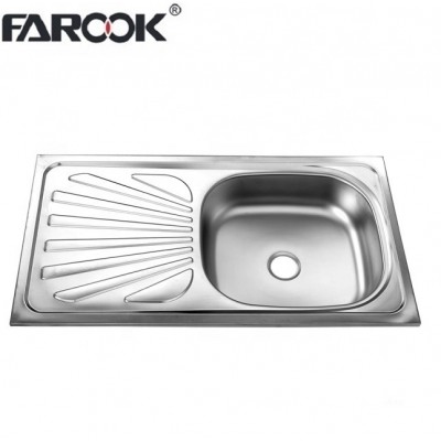 FAROOK Promotional Single Bowl Steel Kitchen Sink