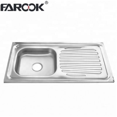 FAROOK Promotional Top Quality Stainless Steel Kitchen Sink And Portable Sink With One Bowl